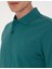 Erkek Zümrüt Slim Fit Kıvrılmaz Polo Yaka Basic Pike Sweatshirt 50314048-VR055 6