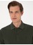 Erkek Koyu Yeşil Slim Fit Kıvrılmaz Polo Yaka Basic Pike Sweatshirt 50314048-VR079 2
