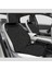 Keten Terletmez Oto Koltuk Minderi Seti Koltuk Koruma Kılıfı Yalı Serisi Ön Arka Set Siyah 2