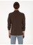 Erkek Koyu Kahverengi Slim Fit Kıvrılmaz Polo Yaka Basic Pike Sweatshirt 50314048-VR084 5