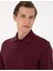 Erkek Bordo Slim Fit Kıvrılmaz Polo Yaka Basic Pike Sweatshirt 50314048-VR014 2