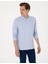 Erkek Açık Mavi Slim Fit Kıvrılmaz Polo Yaka Basic Pike Sweatshirt 50314048-VR003 3