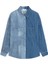Denim Baskılı Kumaş Mıx Gömlek TW6250025087629 5