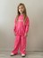 Kız Çocuk Pembe Sweatshirt ve Eşofman Alt Takımı Garson Boy 5003P 3