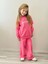 Kız Çocuk Pembe Sweatshirt ve Eşofman Alt Takımı Garson Boy 5003P 5