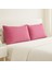 4 Katlı Müslin Pembe Renk 50X70 Cm. %100 Pamuklu 2 Adet Yastık Kılıfı 1
