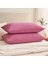 4 Katlı Müslin Pembe Renk 50X70 Cm. %100 Pamuklu 2 Adet Yastık Kılıfı 3