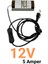 12V 5A Ultra Slim LED Trafo – 60W Ince Kasa Anahtarlı Fişli LED Adaptör 2