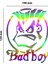 Badboy Hologram Sticker – Işık Vurunca Renk Değiştirir – Modifiye Dekarasyon Sticker Araç,kask, Cam Uyumlu,düz ve Prüzsüz Yüzeyler 1