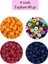 Dökme Cam Kum Boncuk Büyük Boy (6/0) 4 mm - 4 Renk - Toplam 80 Gram - BNC413 1