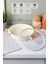 Cookwood Beige Indüksiyon Tabanlı Ahşap Kulplu Kapaklı Seramik Basık Tencere 24 cm 2