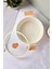 Cookwood Beige Indüksiyon Tabanlı Ahşap Kulplu Kapaklı Seramik Derin Tencere 20 cm 3