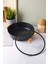 Cookwood Black Indüksiyon Tabanlı Ahşap Kulplu Kapaklı Seramik Basık Tencere 28 cm 5