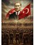 Atatürk Portre Xvı Ev Duvar Salon Güzellik Salonu Ofis Dükkan Dekarasyon Kanvas Tablo 2