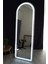 LED Işikli Beyaz Metal Çerçeveli Influencer ve Ayaklı Boy Aynası 180 x 60 cm 1