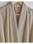 Chequer Pamuk Bornoz L-Xl Bej 3