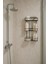 3 Katlı Yapışkanlı Paslanmaz Metal Banyo Düzenleyici Organizer Duşakabin Rafı 3