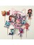Gabby Karakterleri Temalı Kız Çocuk Doğum Günü Isme Özel 3D Pasta Cupcake Süsü Seti Cake Topper 3