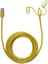FA-7556UC Örgülü 3mt USB Data - Şarj Kablo (iOS-Android-Type-C) Sarı 1