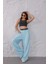 Kadın Turkuaz Oversize Eşofman Altı Msc 409ALT 4