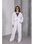 Kadın Beyaz Oversize Fermuarlı Kapüşonlu Eşofman Takımı Msc 503 1