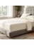 Odin 300 Tc Pamuk Saten King Size Çarşaf Ekru 1