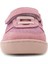 Bob Hakiki Deri Pembe Simli Barefoot Cırtlı Lastikli Bebek Sneaker Ayakkabı 3