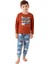 Erkek Çocuk Kiremit Pijama Takımı 3422-2 1