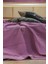 Premium %100 Pamuk Çift Kişilik Yazlık Pike, Yatak Örtüsü,terletmez Kumaş(Mor Renk) (240X200CM) 2