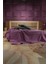 Premium %100 Pamuk Çift Kişilik Yazlık Pike, Yatak Örtüsü,terletmez Kumaş(Mor Renk) (240X200CM) 4