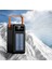 80.000 Mah Solar Kamp Işıklı Çoklu Kablolu 4x USB 1x Type-C 1x Micro 1x Lightning Çıkışlı Powerbank 1