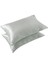 İpek Saten Yastık Kılıfı 2 Adet 50x70cm 2 Adet Saten Tokalı Silver 3