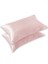 İpek Saten Yastık Kılıfı 2 Adet 50x70cm 2 Adet Saten Tokalı Pudra 3