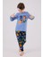 Erkek Çocuk Uzun Kol Pijama Takım Açık Indigo 1