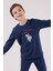 Erkek Çocuk Uzun Kol Pijama Takım Koyu Indigo 1
