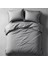 Odin 300 Tc Pamuk Saten King Size Nevresim Seti Antrasit 3