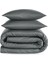Odin 300 Tc Pamuk Saten King Size Nevresim Seti Antrasit 5