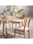 Posedion Natural Ahşap Masa Sandalye Takımı 110X110 5
