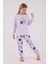Kız Çocuk Uzun Kol Pijama Takım Lila 1