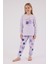Kız Çocuk Uzun Kol Pijama Takım Lila 5