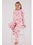 Kız Çocuk Uzun Kol Pijama Takım Açık Pembe 4