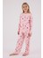 Kız Çocuk Uzun Kol Pijama Takım Açık Pembe 5