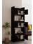 Modo siyah Mdf Raflı Kapaklı Kitaplık 176 cm 3