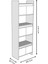 Modo beyaz Mdf Raflı Kapaklı Kitaplık 176 cm 5