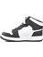 Siyah-Beyaz Unisex Hi Sneaker Haykat Uzun G 2