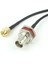 RG-174 Sma Erkek - Şase Tipi Bnc Dişi Kablo - 1 Metre 1