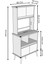 Forme beyaz Mdf Raflı Kahve Köşesi 172CM 5