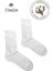 6'lı Paket Unisex Kolej & Tenis Çorabı Düz Renk Beyaz | Pamuklu Uzun (Kadın & Erkek) 2