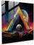 Pink Floyd Dark Side Of The Moon Cam Tablo - Pink Floyd Cam Duvar Sanatı Soyut Dijital Sanat Cam Tablo 1
