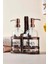 Rame Eskitme Metal Standlı Retro 2 Li Sıvı Sabunluk 500 ml 3